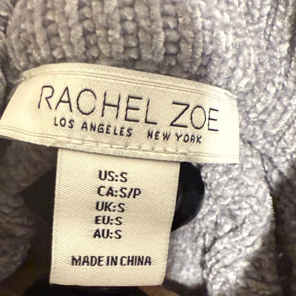 Rachel Zoe Light Gray Cable Knit Cardigan - Picture 3 of 4